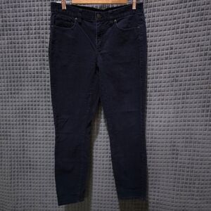 JCrew Skinny Corduroy Pants 32x28 Unisex Stretch Navy Blue Slim Retro Preppy Y2K